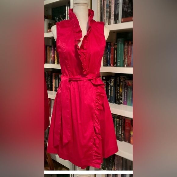 Elizabeth McKay red Wrap dress                     - Picture 9 of 10
